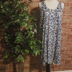 Black and Blue Floral Dress